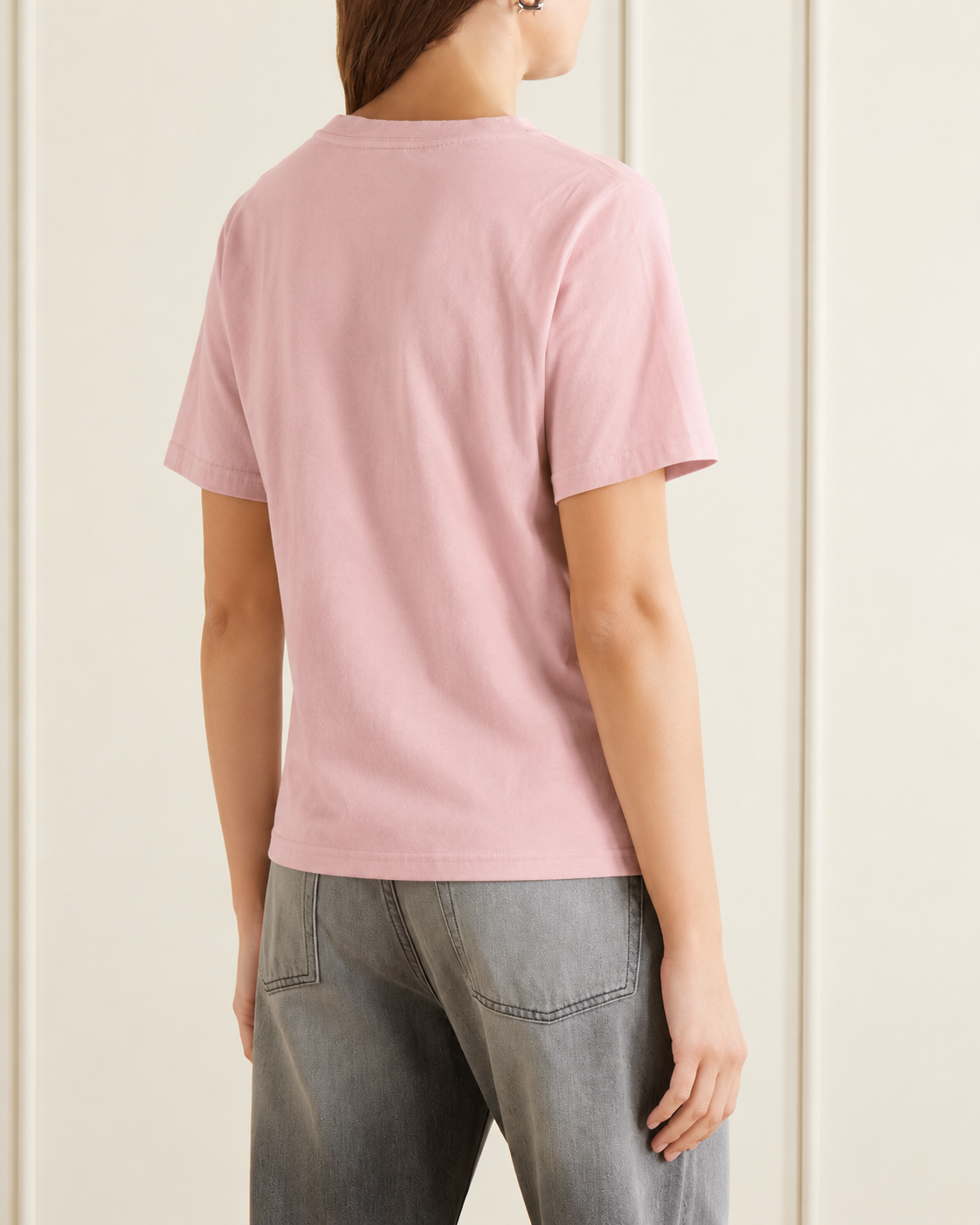 MONSE pink tee, back view